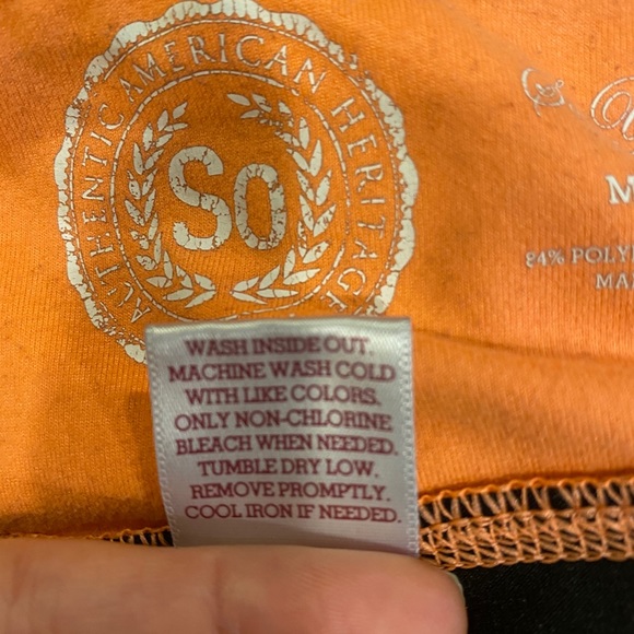 SO Black & orange cropped leggings - Picture 4 of 5